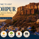 Best time to visit Jodhpur with Mehrangarh Fort overlooking the Blue City